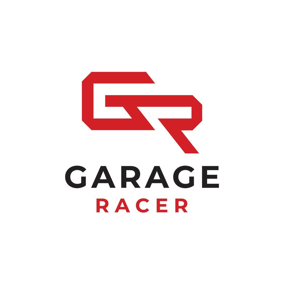 GR Letter Logo Template. vector