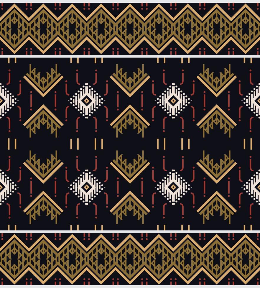 Ethnic design border. Traditional ethnic patterns vectors It is a pattern geometric shapes. Create beautiful fabric patterns. Design for print. Using in the fashion industry.