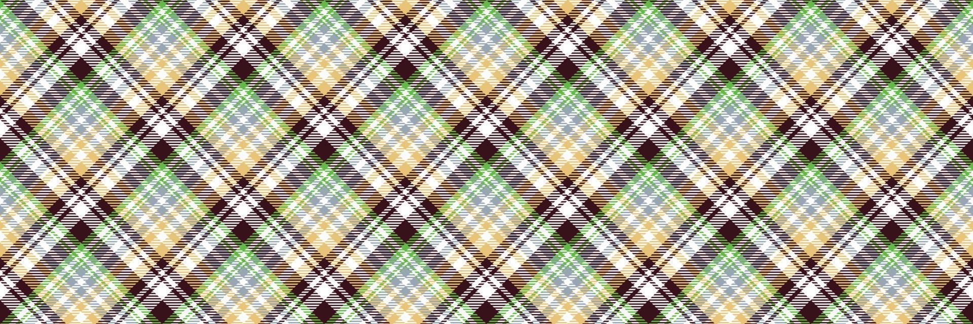 Check Plaids pattern is a patterned cloth consisting of criss crossed, horizontal and vertical bands in multiple colours.plaid Seamless for  scarf,pyjamas,blanket,duvet,kilt large shawl. vector