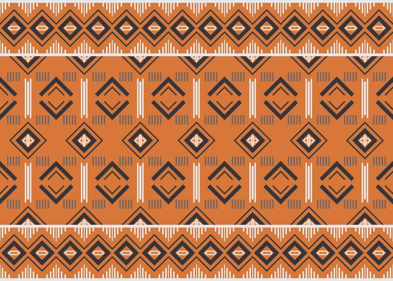 Ethnic pattern wallpaper. traditional pattern design It is a pattern geometric shapes. Create beautiful fabric patterns. Design for print. Using in the fashion industry. vector
