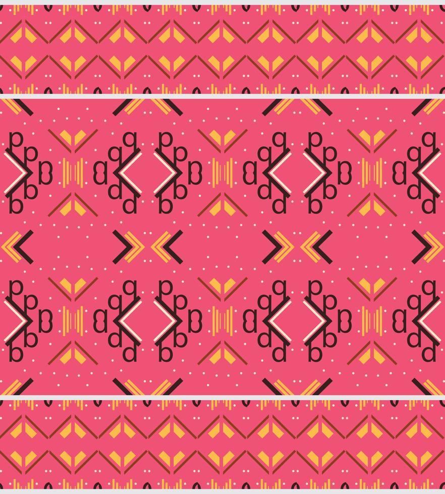 Ethnic design drawing wallpaper. Geometric ethnic pattern traditional Design It is a pattern geometric shapes. Create beautiful fabric patterns. Design for print. Using in the fashion industry. vector