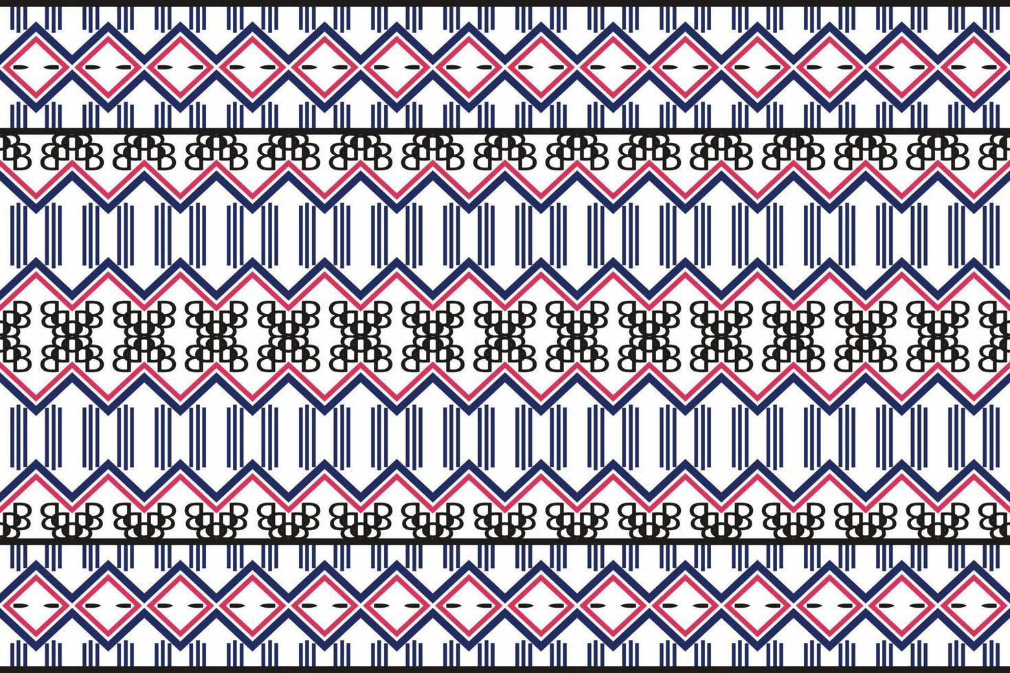 Geometric ethnic embroidery patterns. traditional pattern African art It is a pattern geometric shapes. Create beautiful fabric patterns. Design for print. Using in the fashion industry. vector