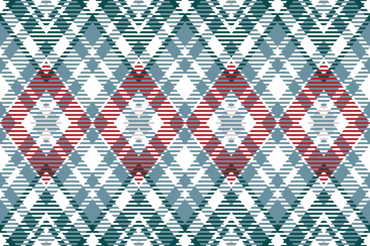 plaid pattern seamless textile is woven in a simple twill, two over two under the warp, advancing one thread at each pass. vector