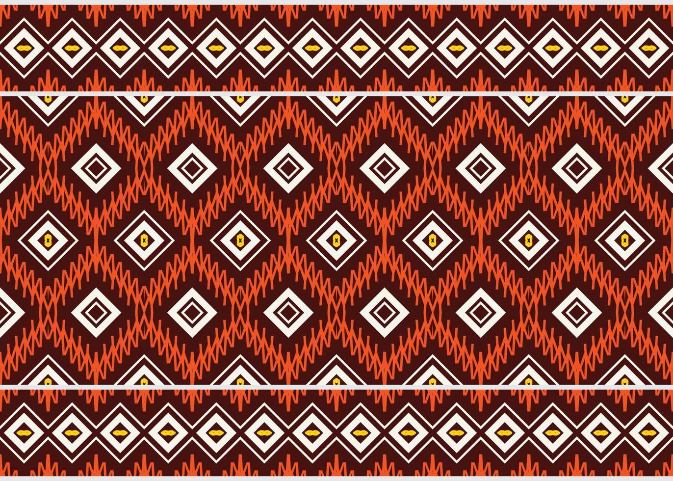 Ethnic pattern vector. traditional pattern design It is a pattern geometric shapes. Create beautiful fabric patterns. Design for print. Using in the fashion industry. vector