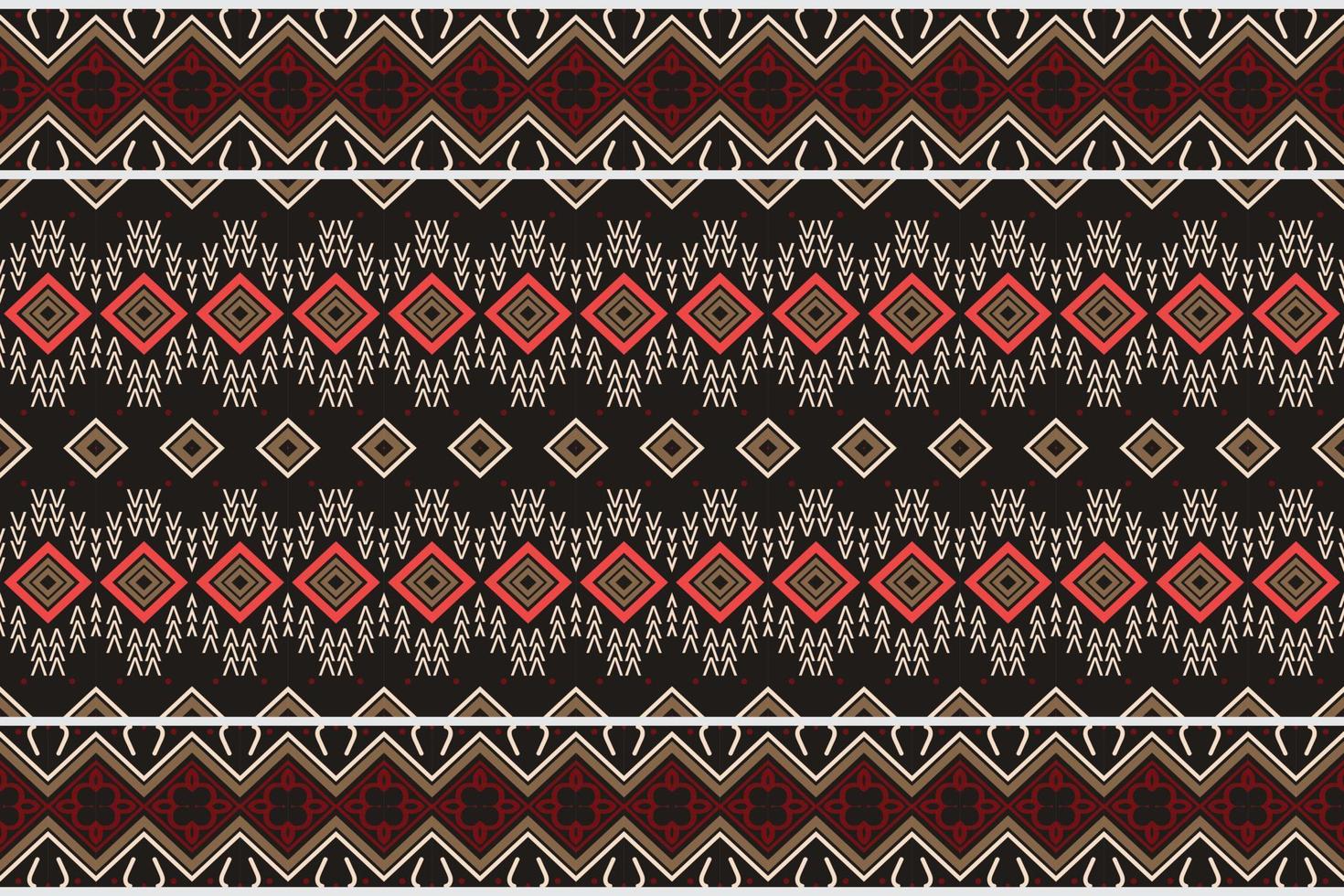 Ethnic pattern background. traditional pattern design It is a pattern geometric shapes. Create beautiful fabric patterns. Design for print. Using in the fashion industry. vector