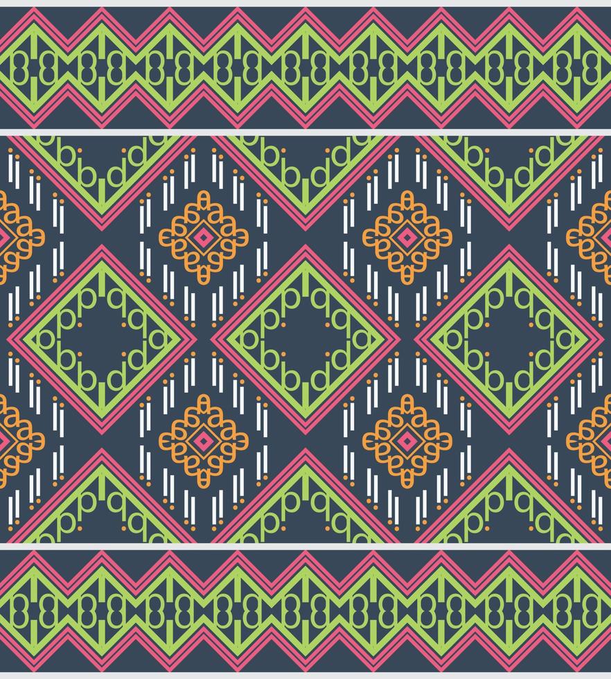 Ethnic design examples. traditional patterned vector It is a pattern geometric shapes. Create beautiful fabric patterns. Design for print. Using in the fashion industry.