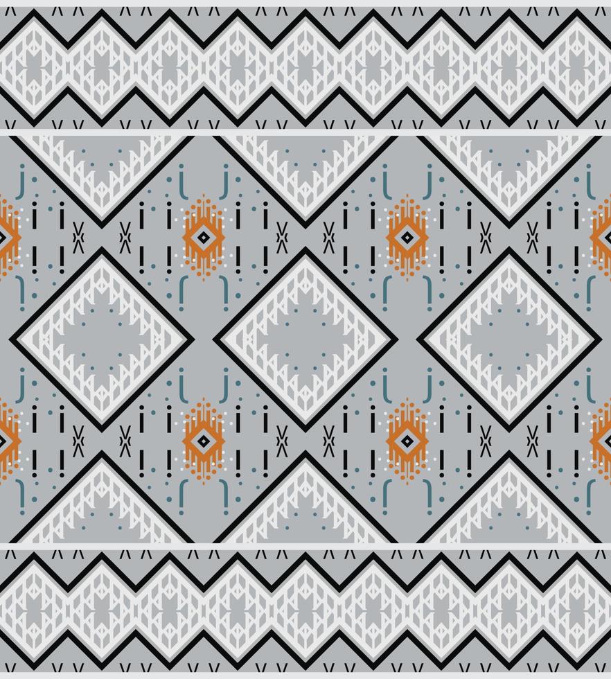 Ethnic design border. It is a pattern geometric shapes. Create beautiful fabric patterns. Design for print. Using in the fashion industry. vector