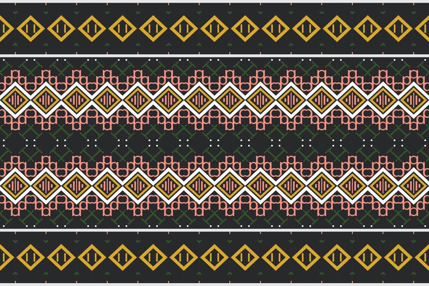 Seamless Indian ethnic pattern. traditional patterned vector It is a pattern geometric shapes. Create beautiful fabric patterns. Design for print. Using in the fashion industry.