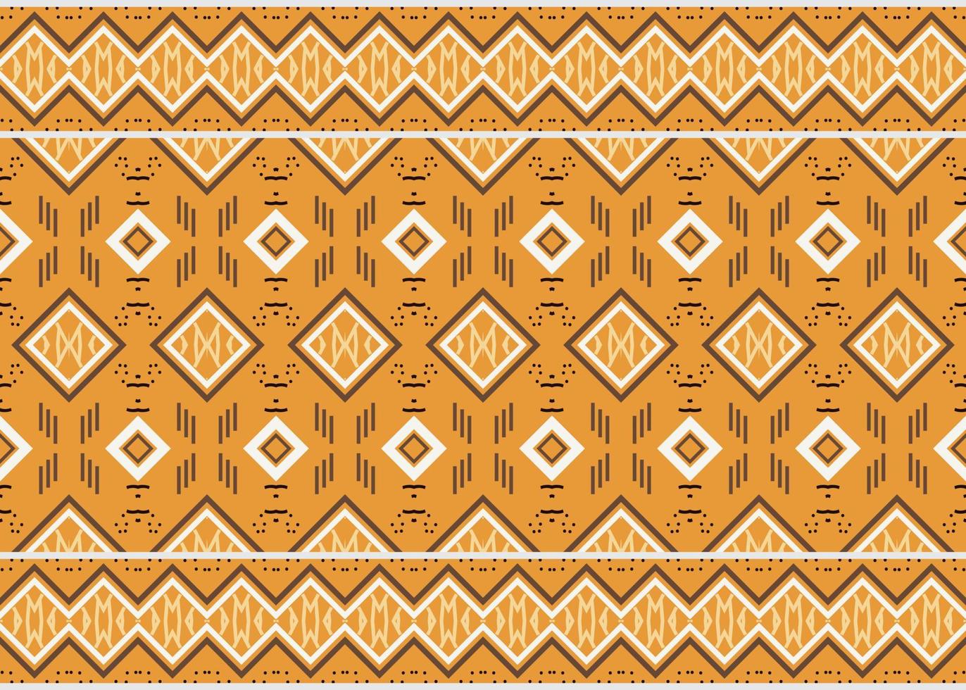 Ethnic pattern design. Traditional ethnic pattern design It is a pattern created by combining geometric shapes. Create beautiful fabric patterns. Design for print. Using in the fashion industry. vector