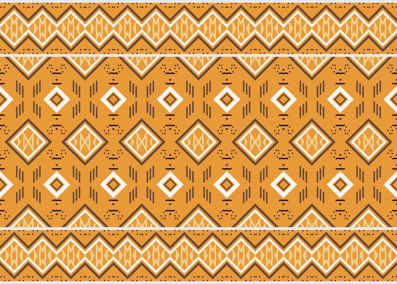 Ethnic pattern design. Traditional ethnic pattern design It is a pattern created by combining geometric shapes. Create beautiful fabric patterns. Design for print. Using in the fashion industry. vector