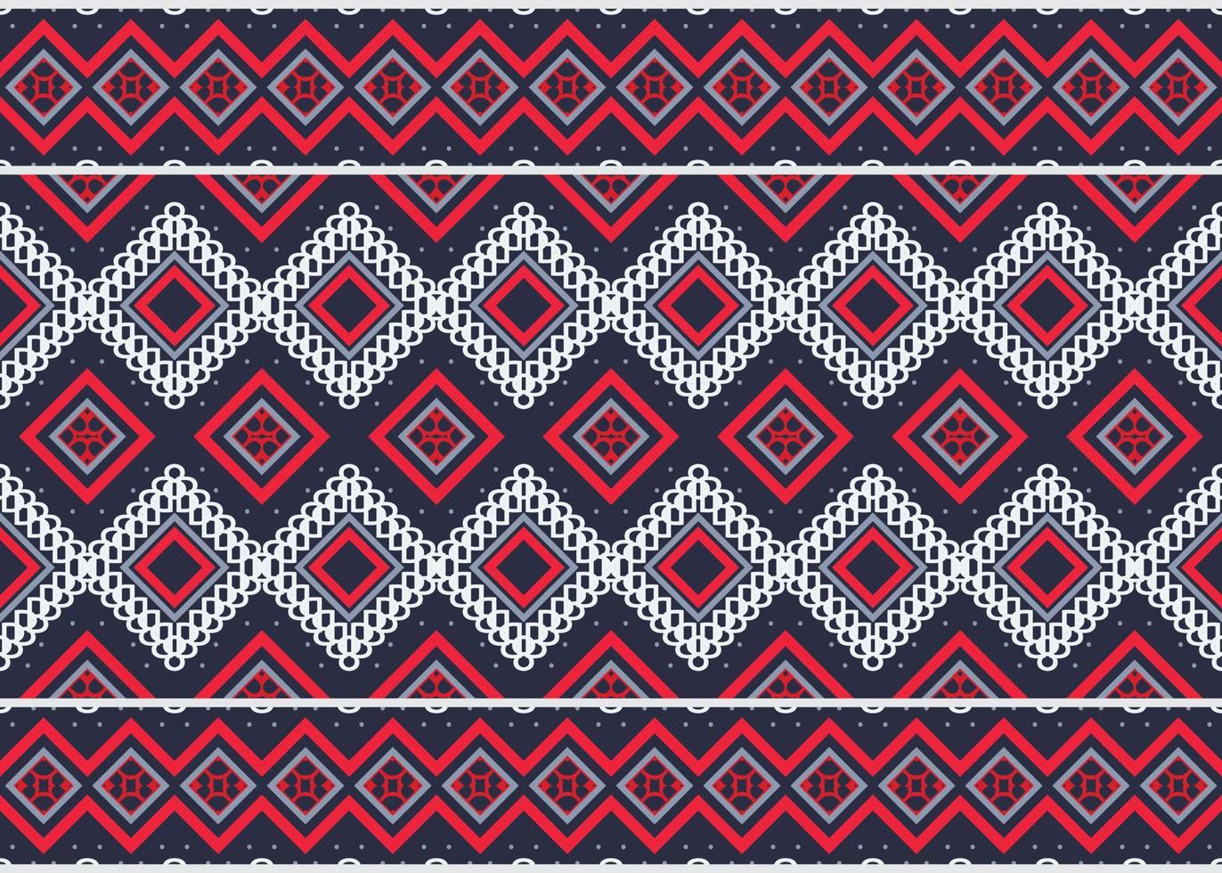 Ethnic pattern Philippine textile. Traditional ethnic pattern design It is a pattern geometric shapes. Create beautiful fabric patterns. Design for print. Using in the fashion industry. vector