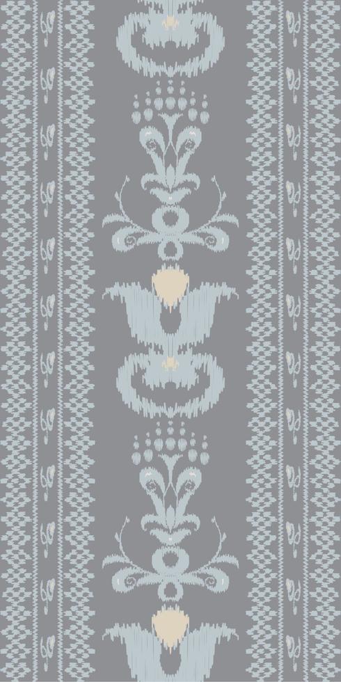 africano ikat cachemir bordado. ikat vector tribal antecedentes geométrico tradicional étnico oriental diseño para el antecedentes. gente, indio, escandinavo, gitano, sari borneo tela frontera ikkat