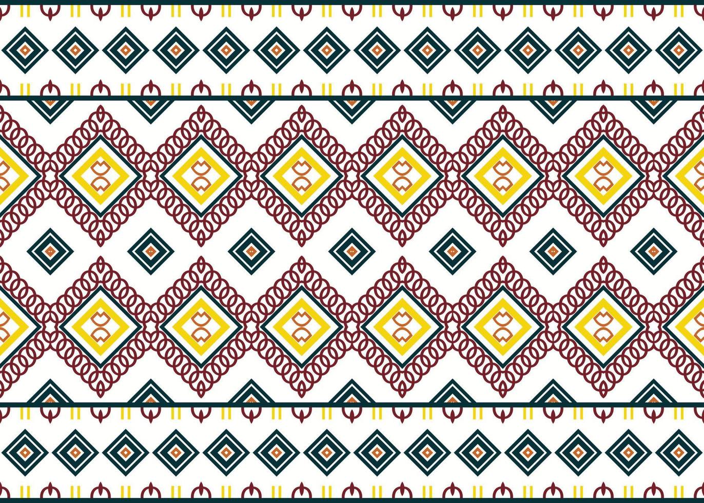 Simple ethnic design in the Philippines. traditional pattern background It is a pattern geometric shapes. Create beautiful fabric patterns. Design for print. Using in the fashion industry. vector