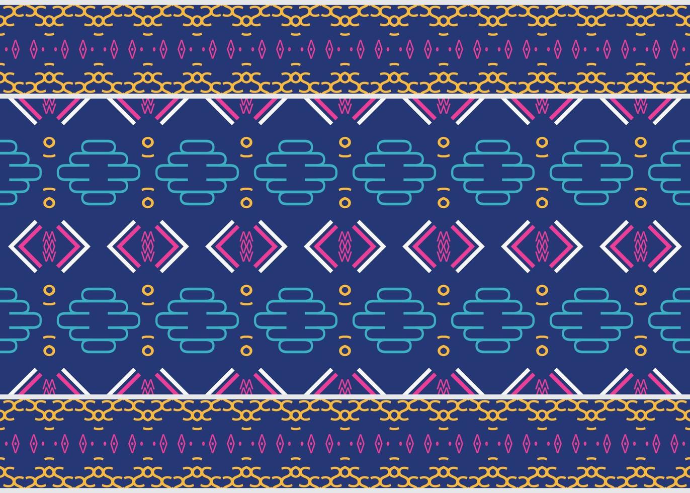 Ethnic pattern vector. Traditional ethnic patterns vectors It is a pattern geometric shapes. Create beautiful fabric patterns. Design for print. Using in the fashion industry.