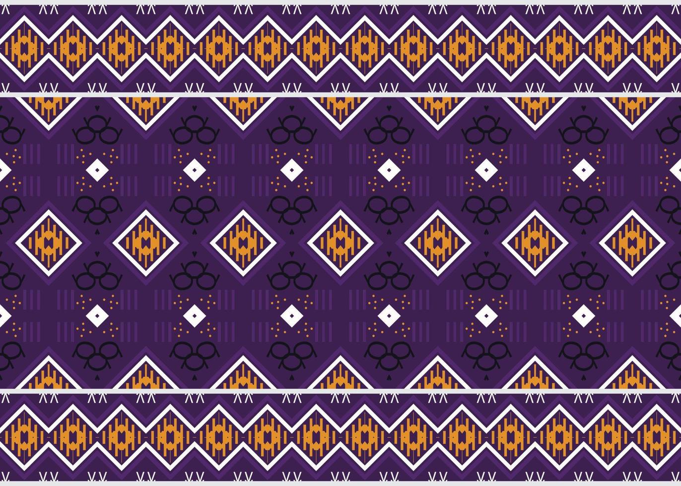 Ethnic pattern design. traditional pattern African art It is a pattern geometric shapes. Create beautiful fabric patterns. Design for print. Using in the fashion industry. vector