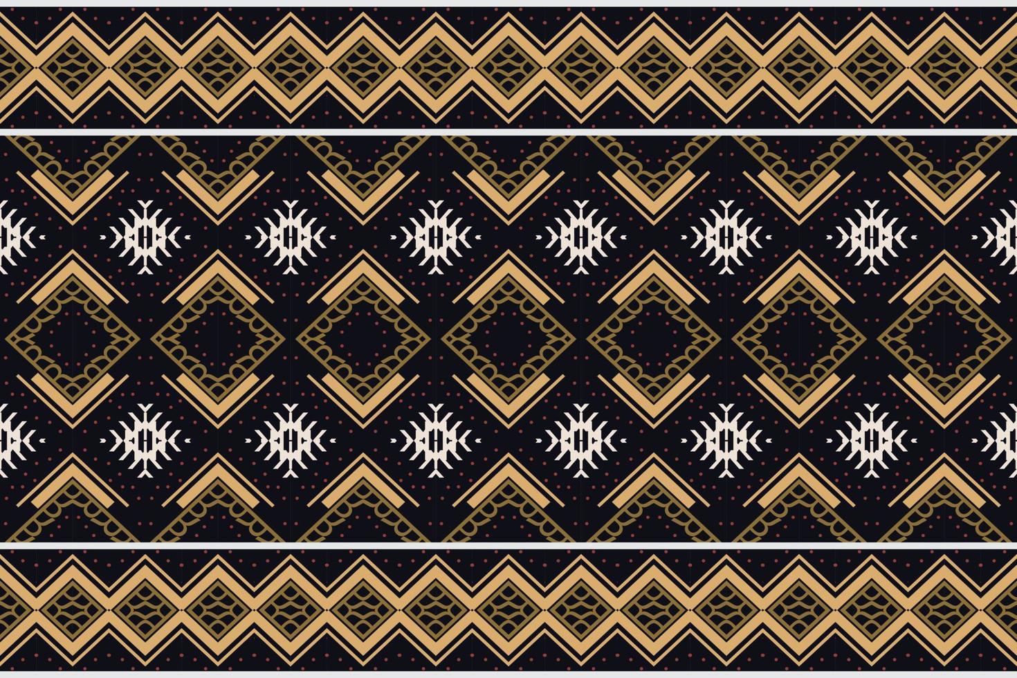 Simple ethnic design patterns. Traditional ethnic pattern design It is a pattern geometric shapes. Create beautiful fabric patterns. Design for print. Using in the fashion industry. vector