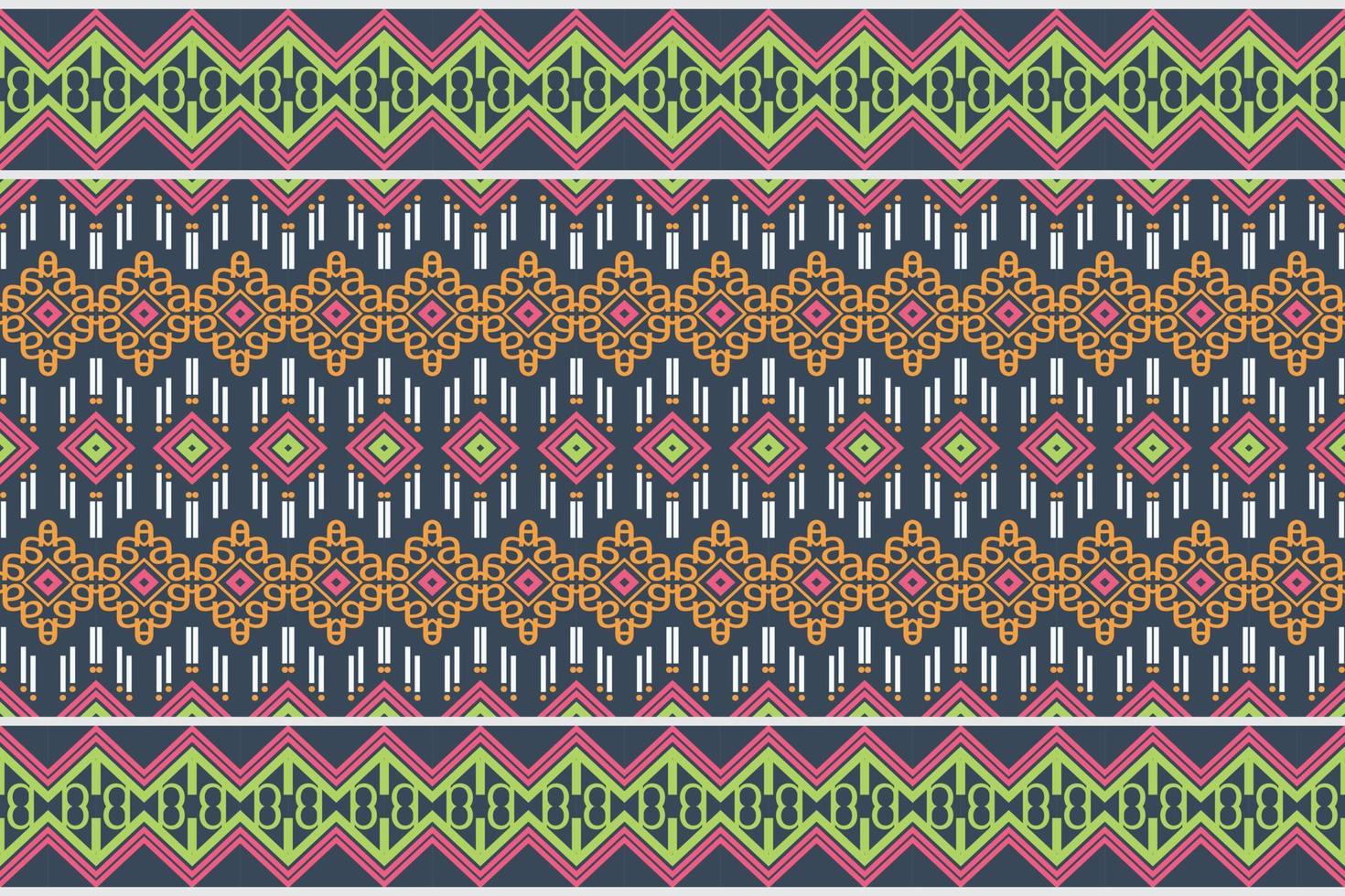 Ethnic pattern wallpaper. traditional pattern design It is a pattern geometric shapes. Create beautiful fabric patterns. Design for print. Using in the fashion industry. vector