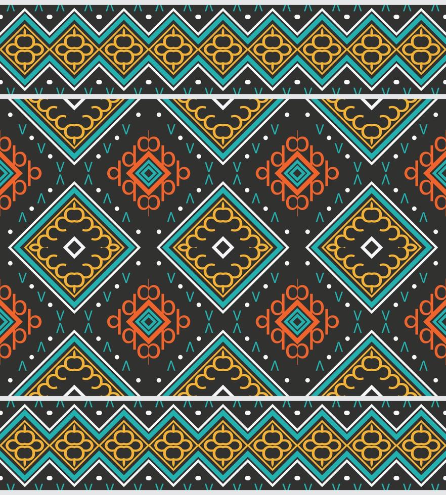 Ethnic design examples. traditional patterned wallpaper It is a pattern geometric shapes. Create beautiful fabric patterns. Design for print. Using in the fashion industry. vector