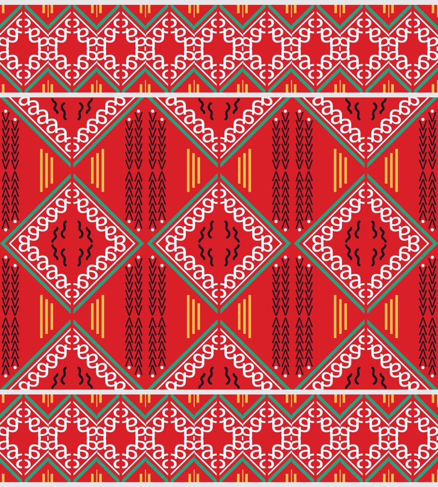 Ethnic design border. Geometric ethnic pattern traditional Design It is a pattern geometric shapes. Create beautiful fabric patterns. Design for print. Using in the fashion industry. vector