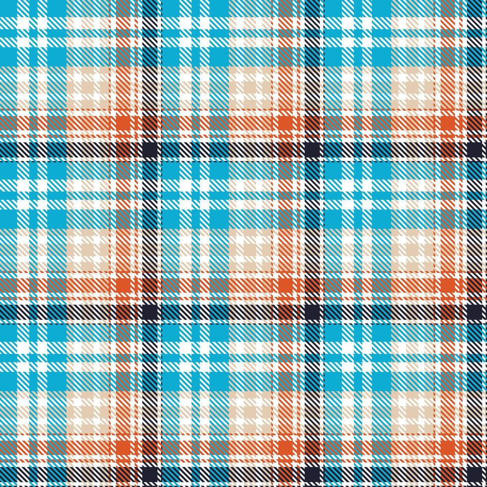 Tartan seamless pattern is a patterned cloth consisting of criss crossed, horizontal and vertical bands in multiple colours.Seamless tartan for  scarf,pyjamas,blanket,duvet,kilt large shawl. vector