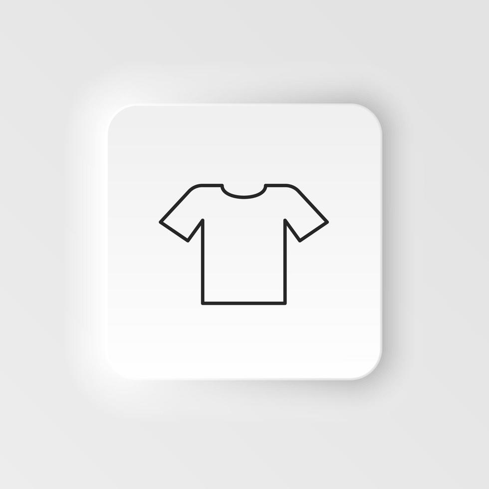 camisa, ropa icono. sencillo elemento ilustración natural concepto. camisa, ropa icono. neumorfo estilo vector icono en blanco antecedentes