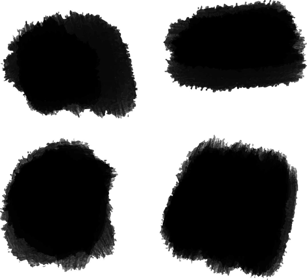 Vector black background for text paint, ink brush stroke, brush, line