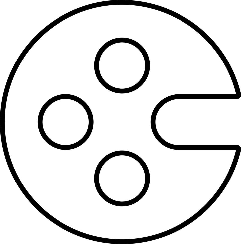 Line vector icon art, artist, drawing. Outline vector icon on white background