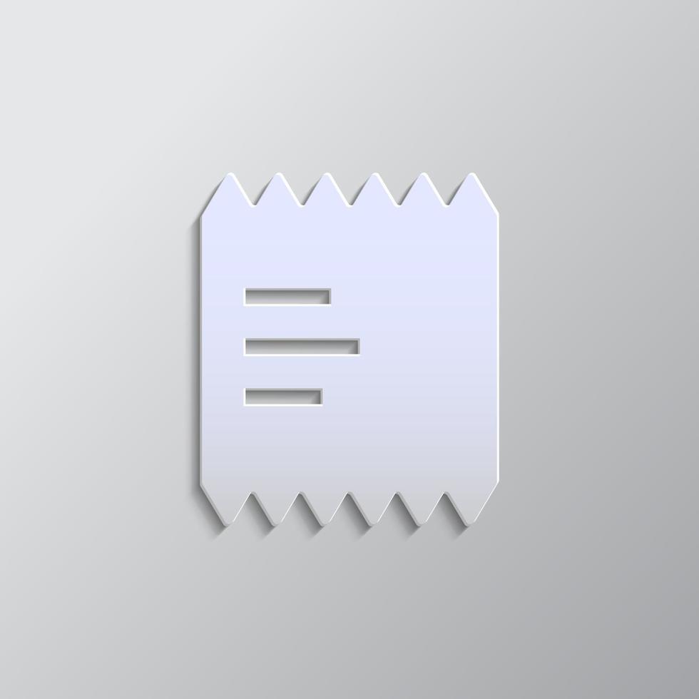 Grey color vector background- Paper style vector icon, atm, cashbox paper style, icon