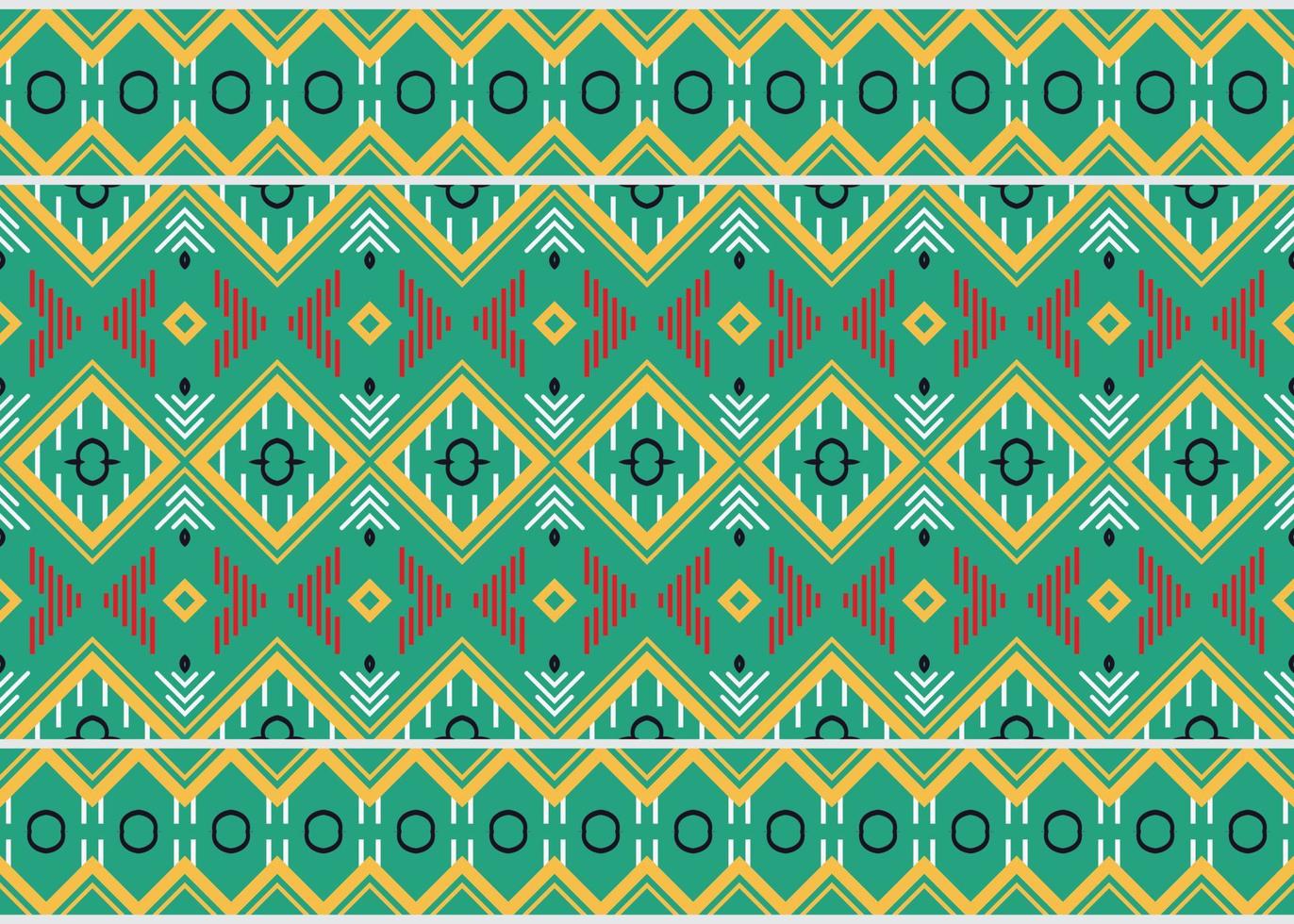 Ethnic pattern design. traditional pattern design It is a pattern geometric shapes. Create beautiful fabric patterns. Design for print. Using in the fashion industry. vector