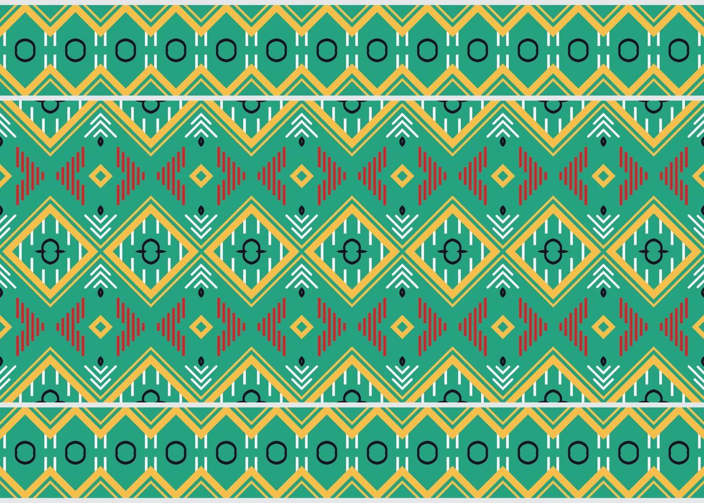 Ethnic pattern design. traditional pattern design It is a pattern geometric shapes. Create beautiful fabric patterns. Design for print. Using in the fashion industry. vector