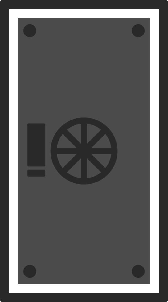 Safe, bank, door, icon in trendy flat style isolated on white background. Door symbol for your web site design, logo, app, UI. Vector illustration, EPS10. - Vector on white background