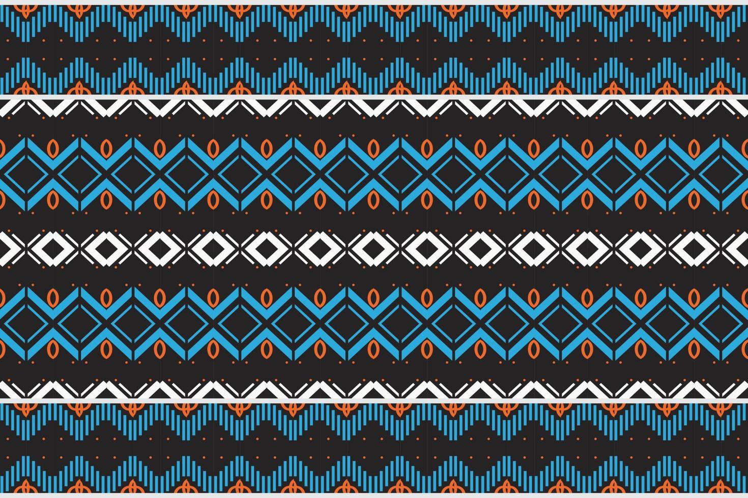 The colorful tribal pattern design. traditional patterned carpets It is a pattern geometric shapes. Create beautiful fabric patterns. Design for print. Using in the fashion industry. vector