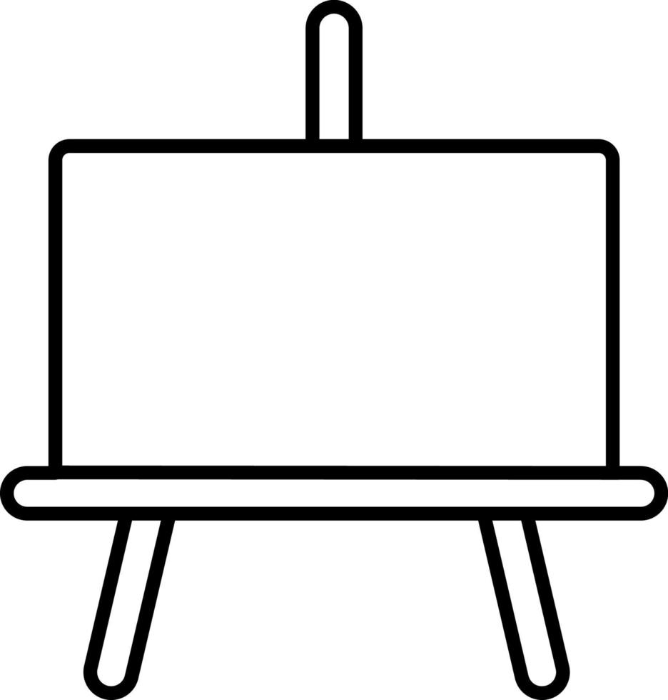Line vector icon blackboard. Outline vector icon on white background