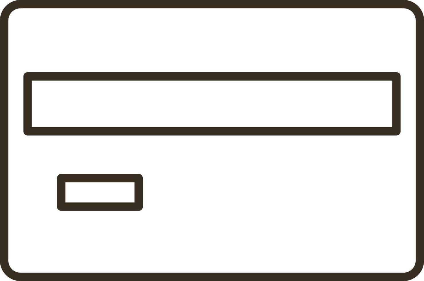 Line vector icon card, credit, money. Outline vector icon on white background