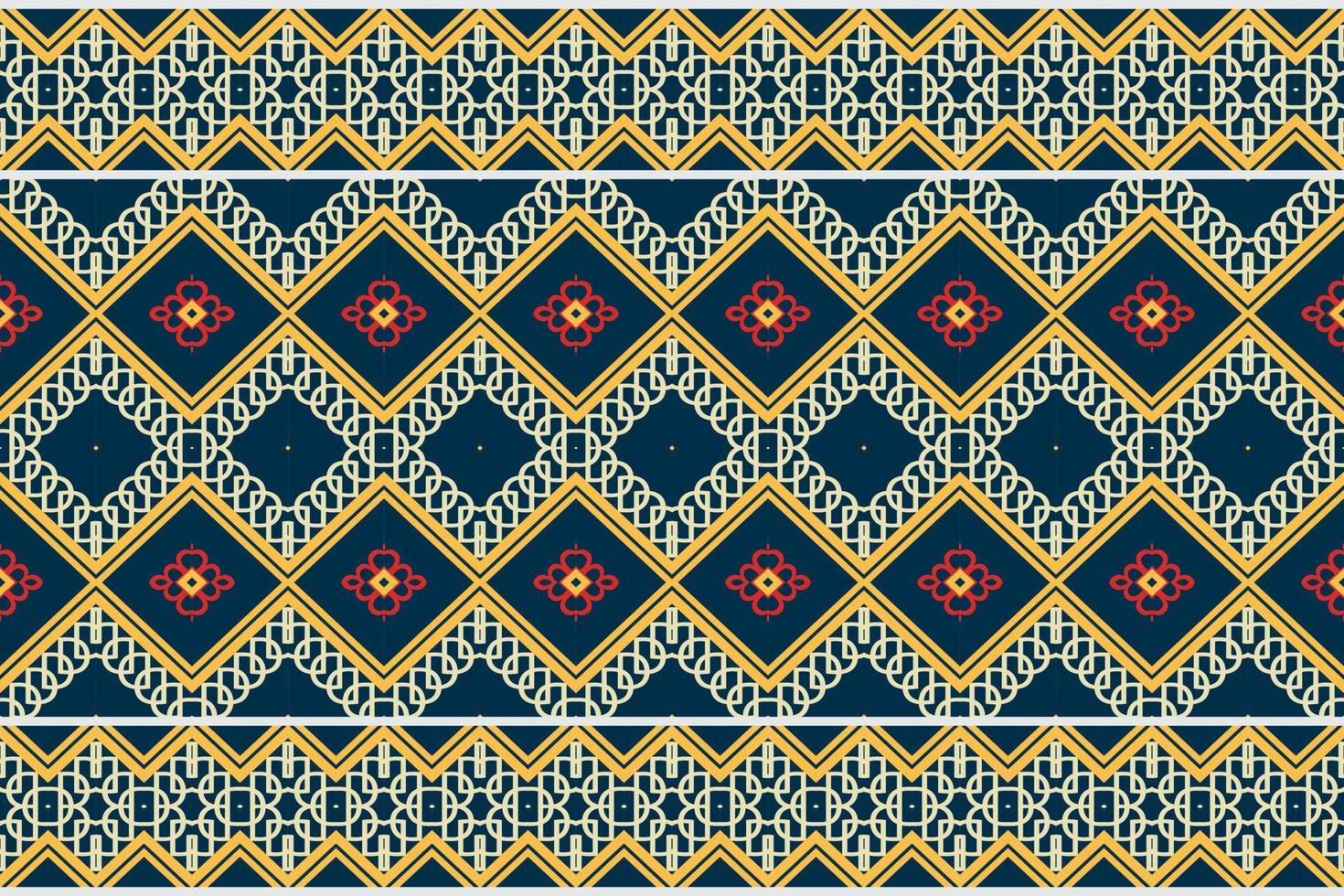 Indian ethnic design pattern. traditional pattern design It is a pattern geometric shapes. Create beautiful fabric patterns. Design for print. Using in the fashion industry. vector