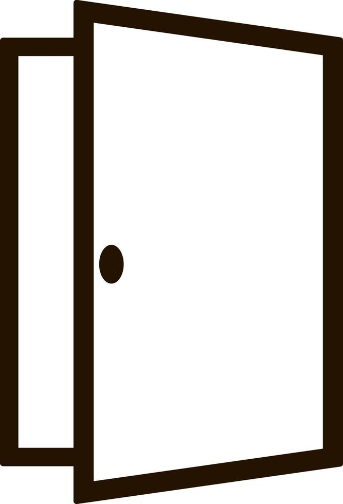 Door, open, icon in trendy flat style isolated on white background. Door symbol for your web site design, logo, app, UI. Vector illustration, EPS10. - Vector on white background