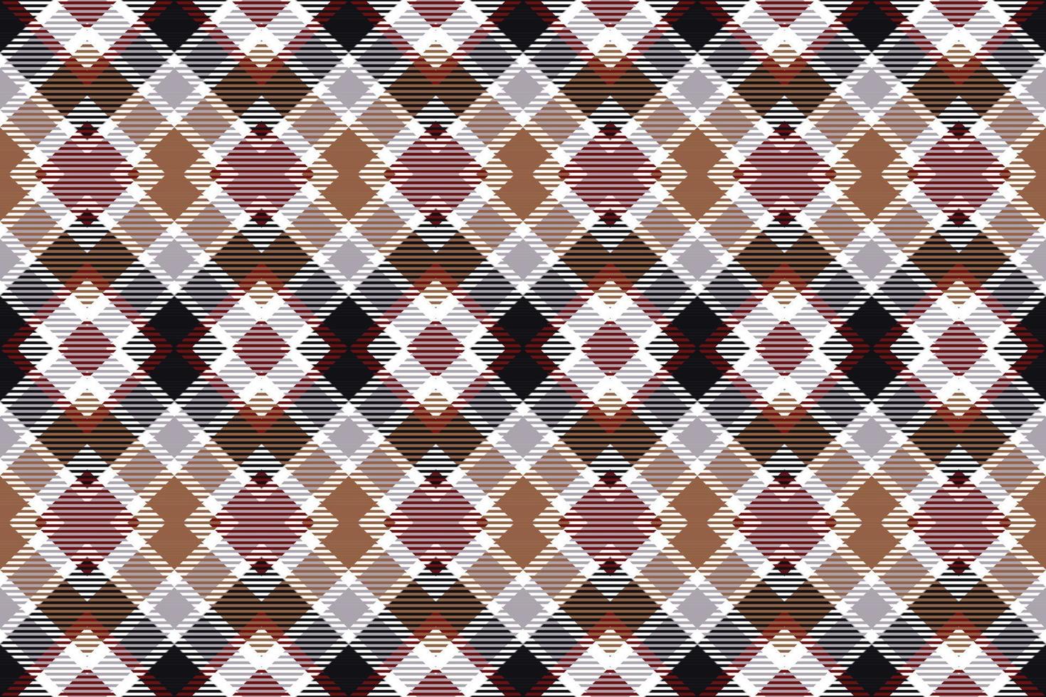 Checkered Plaid pattern is a patterned cloth consisting of criss crossed, horizontal and vertical bands in multiple colours.plaid Seamless For scarf,pyjamas,blanket,duvet,kilt large shawl. vector