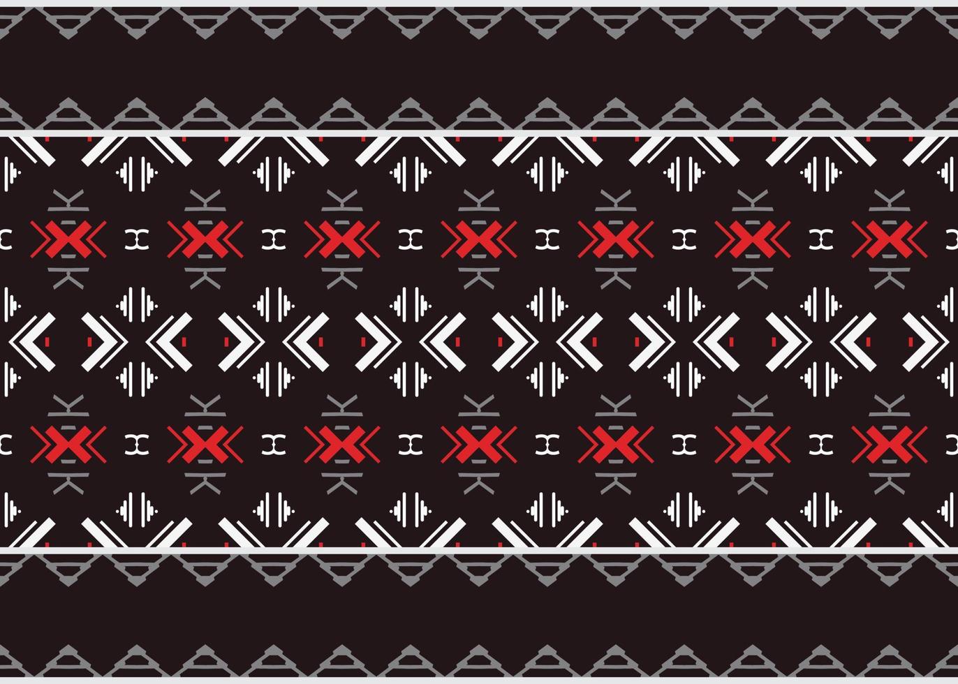 Ethnic pattern vector. Traditional ethnic pattern design It is a pattern geometric shapes. Create beautiful fabric patterns. Design for print. Using in the fashion industry. vector