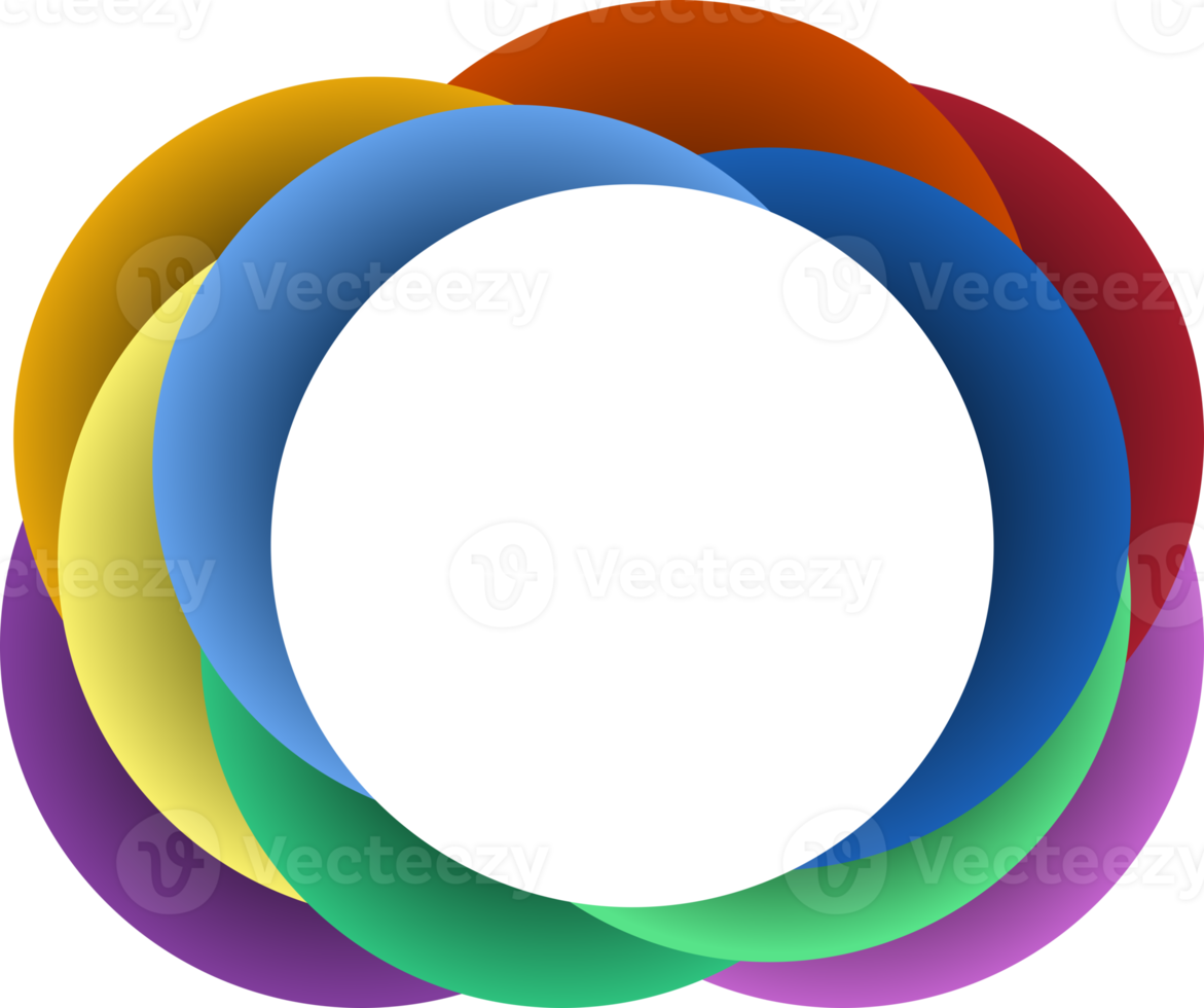 Free background of colorful circle for copy space, abstract graphic