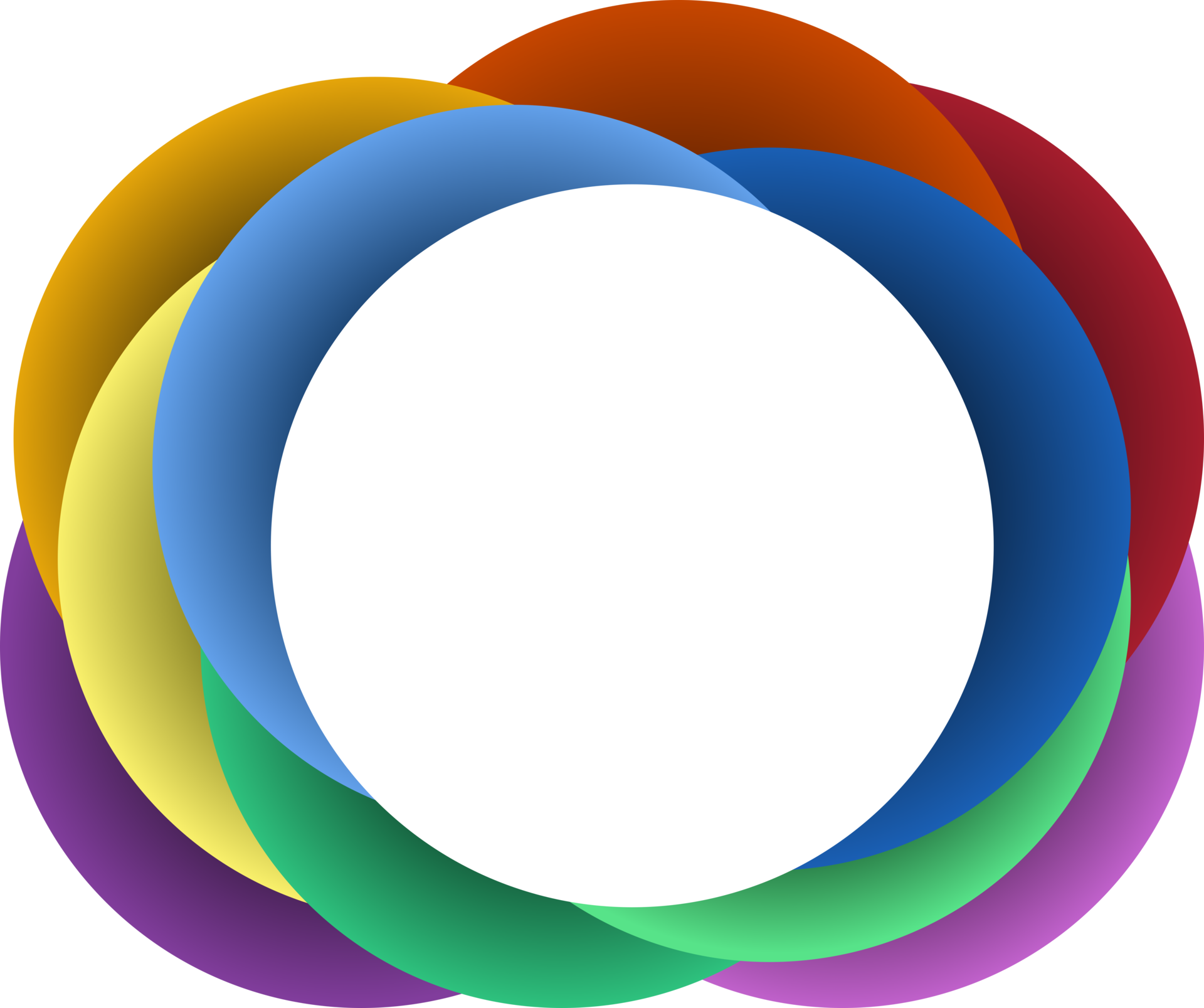 Free background of colorful circle for copy space, abstract graphic