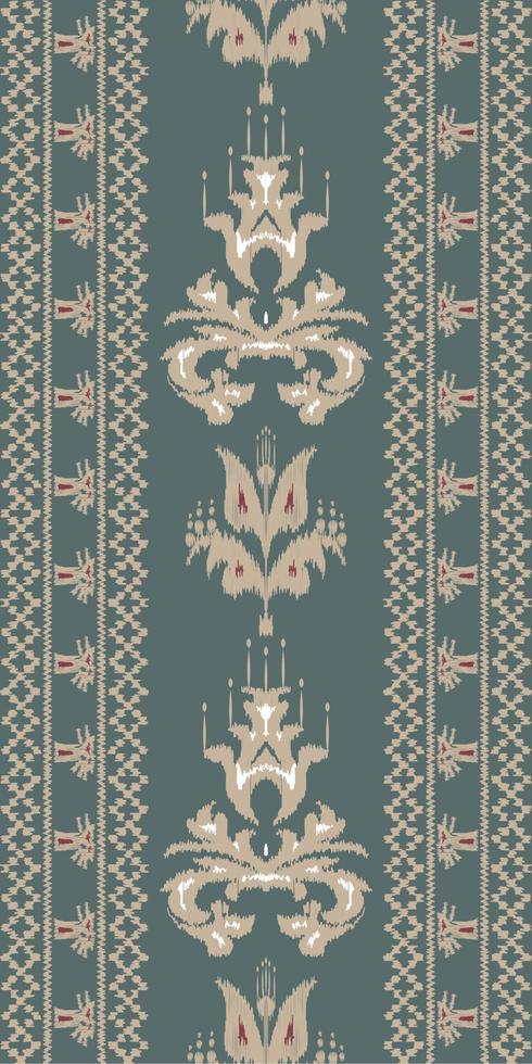 africano ikat cachemir bordado. ikat sin costura tribal cruzar geométrico tradicional étnico oriental diseño para el antecedentes. gente, indio, escandinavo, gitano, sari borneo tela frontera ikkat vector