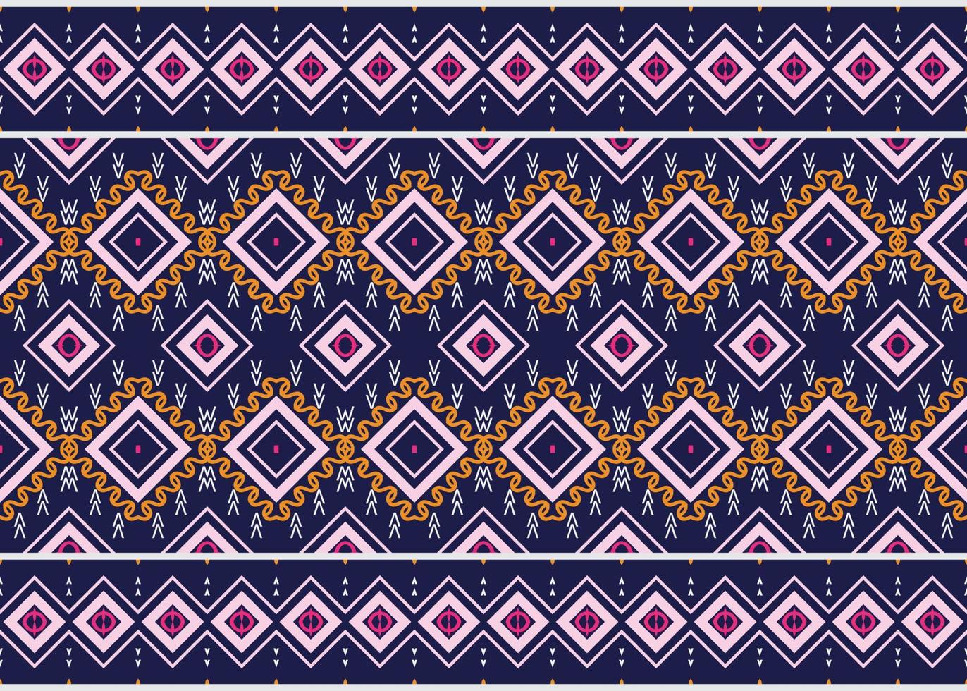 Ethnic pattern vector. traditional pattern African art It is a pattern geometric shapes. Create beautiful fabric patterns. Design for print. Using in the fashion industry. vector