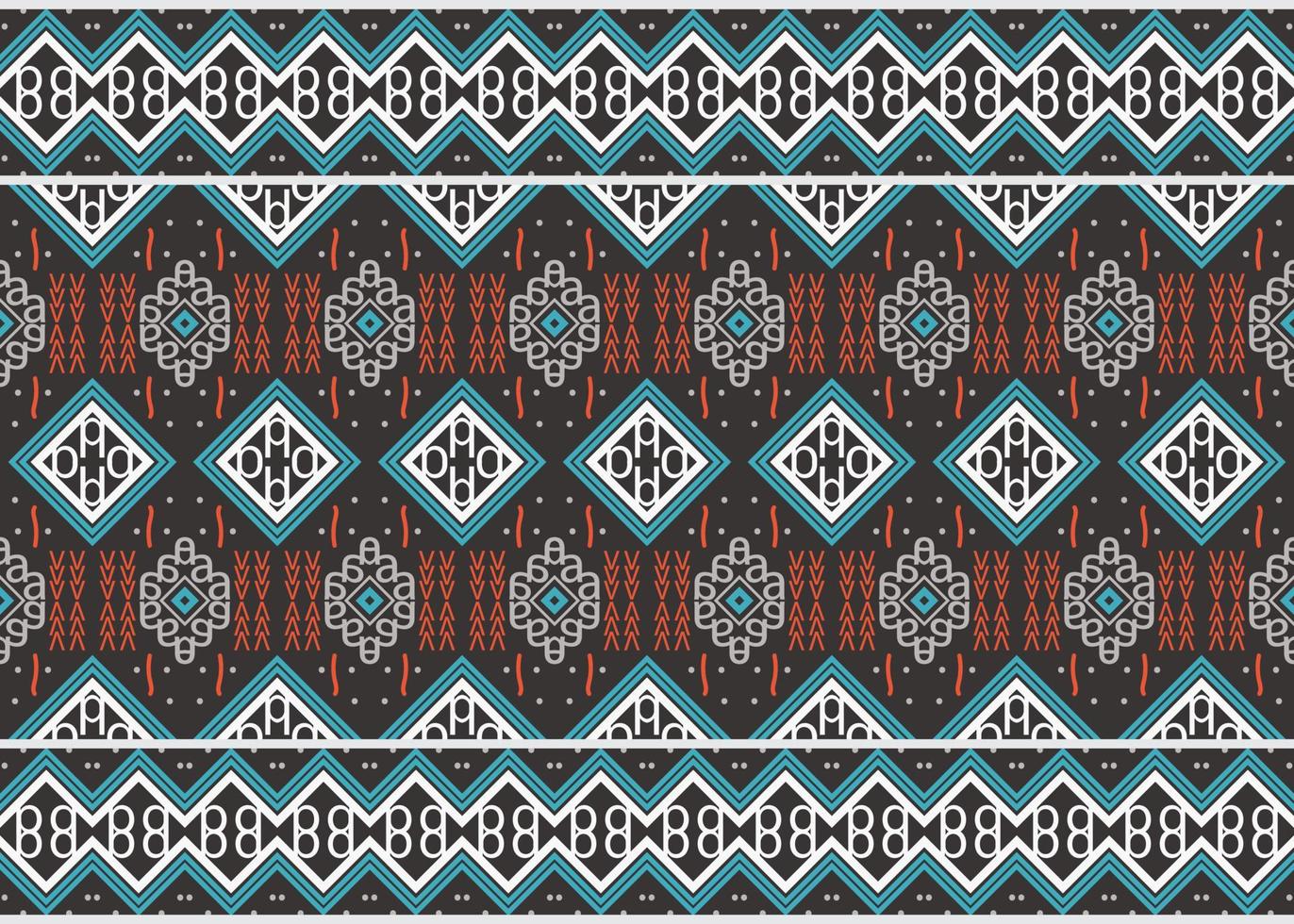 Ethnic floral seamless pattern. traditional pattern African art It is a pattern geometric shapes. Create beautiful fabric patterns. Design for print. Using in the fashion industry. vector