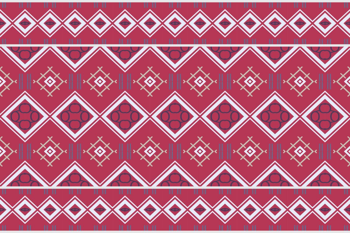 Seamless Indian ethnic pattern. Traditional ethnic pattern design It is a pattern geometric shapes. Create beautiful fabric patterns. Design for print. Using in the fashion industry. vector