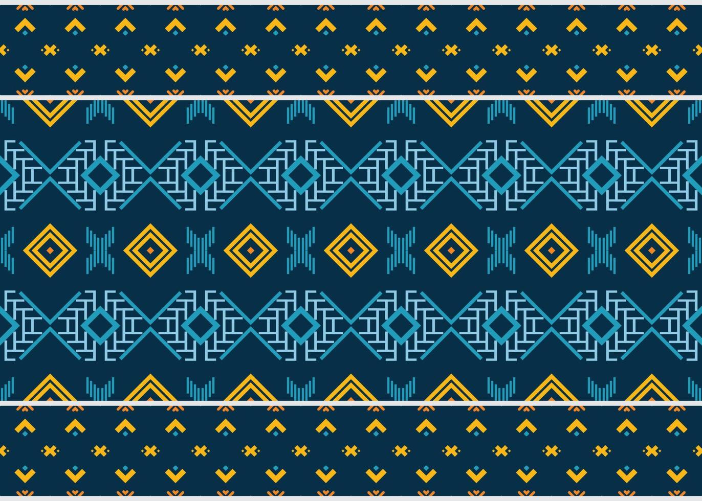 Ethnic pattern background. traditional pattern design It is a pattern geometric shapes. Create beautiful fabric patterns. Design for print. Using in the fashion industry. vector