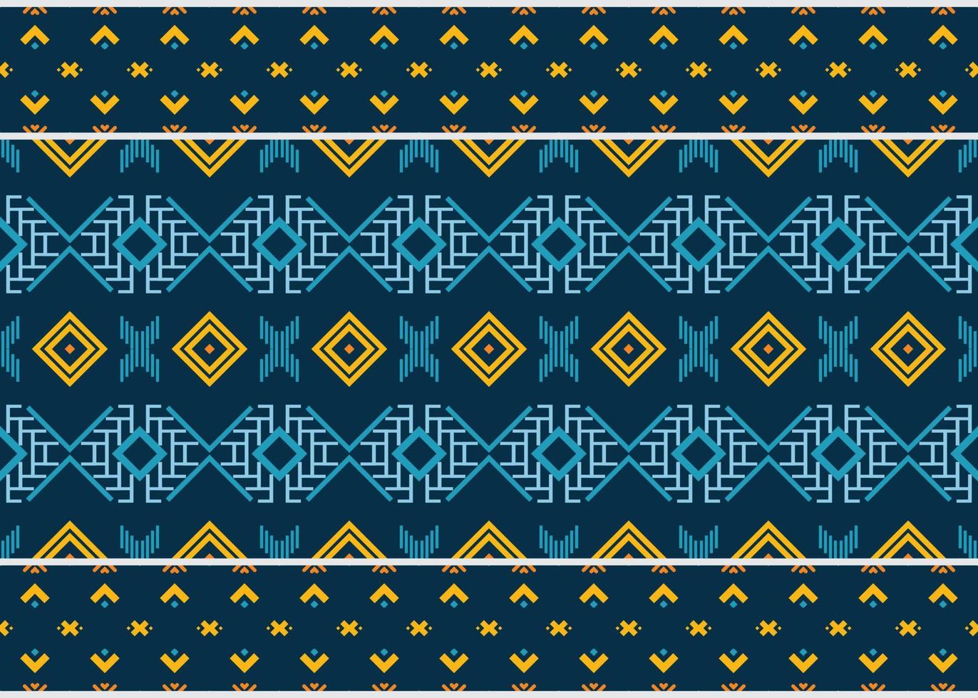 Ethnic pattern background. traditional pattern design It is a pattern geometric shapes. Create beautiful fabric patterns. Design for print. Using in the fashion industry. vector