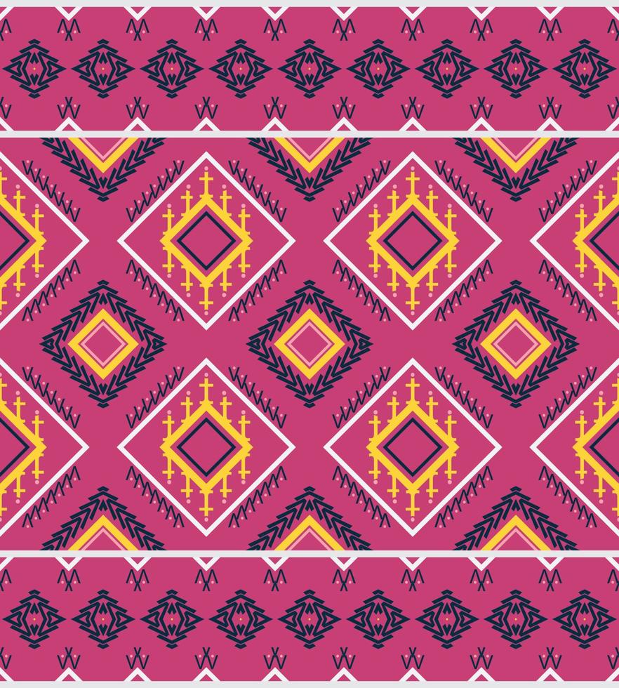 Seamless Indian ethnic patterns. traditional patterned wallpaper It is a pattern geometric shapes. Create beautiful fabric patterns. Design for print. Using in the fashion industry. vector