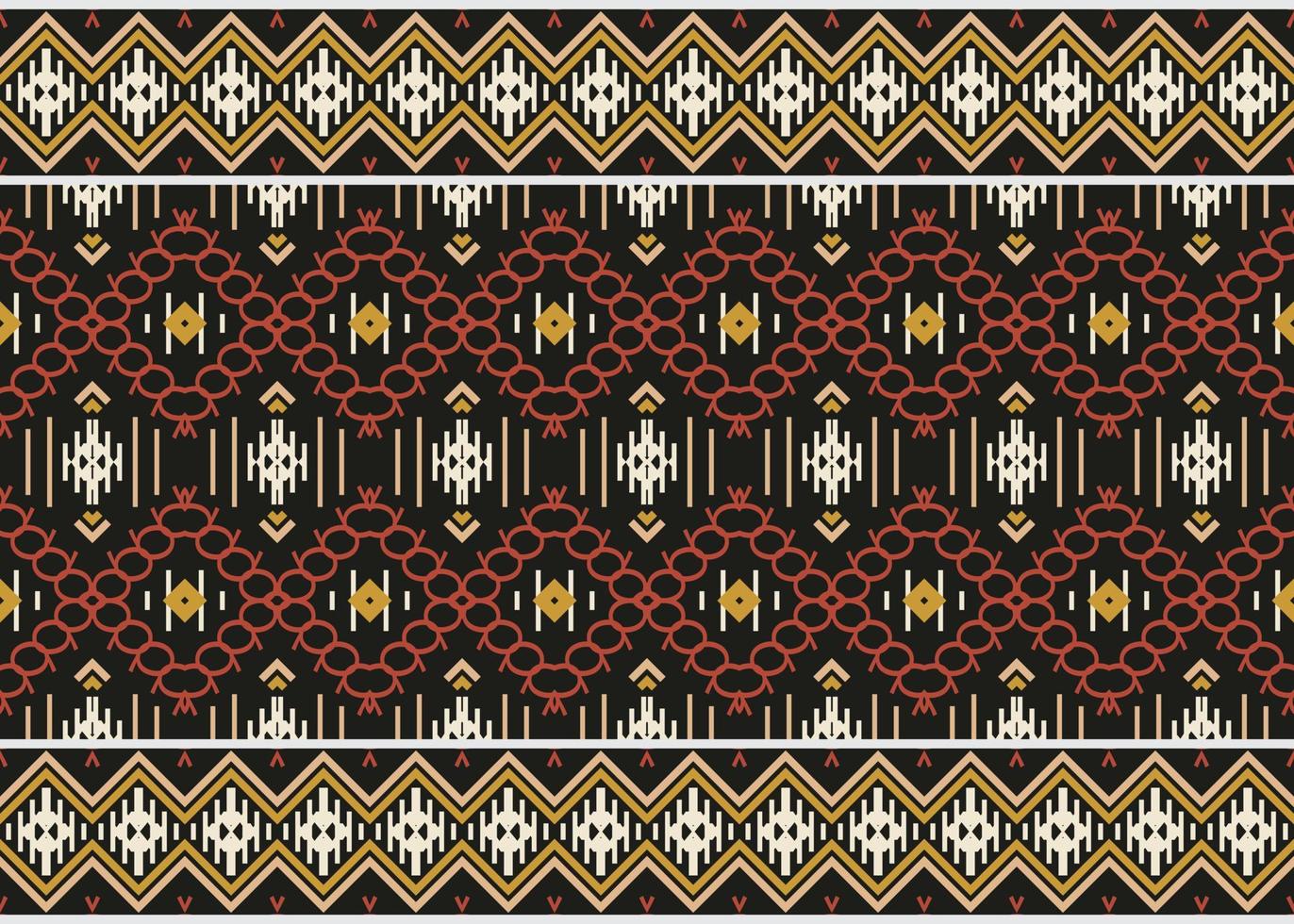 Ethnic pattern. traditional pattern background It is a pattern created by combining geometric shapes. Create beautiful fabric patterns. Design for print. Using in the fashion industry. vector