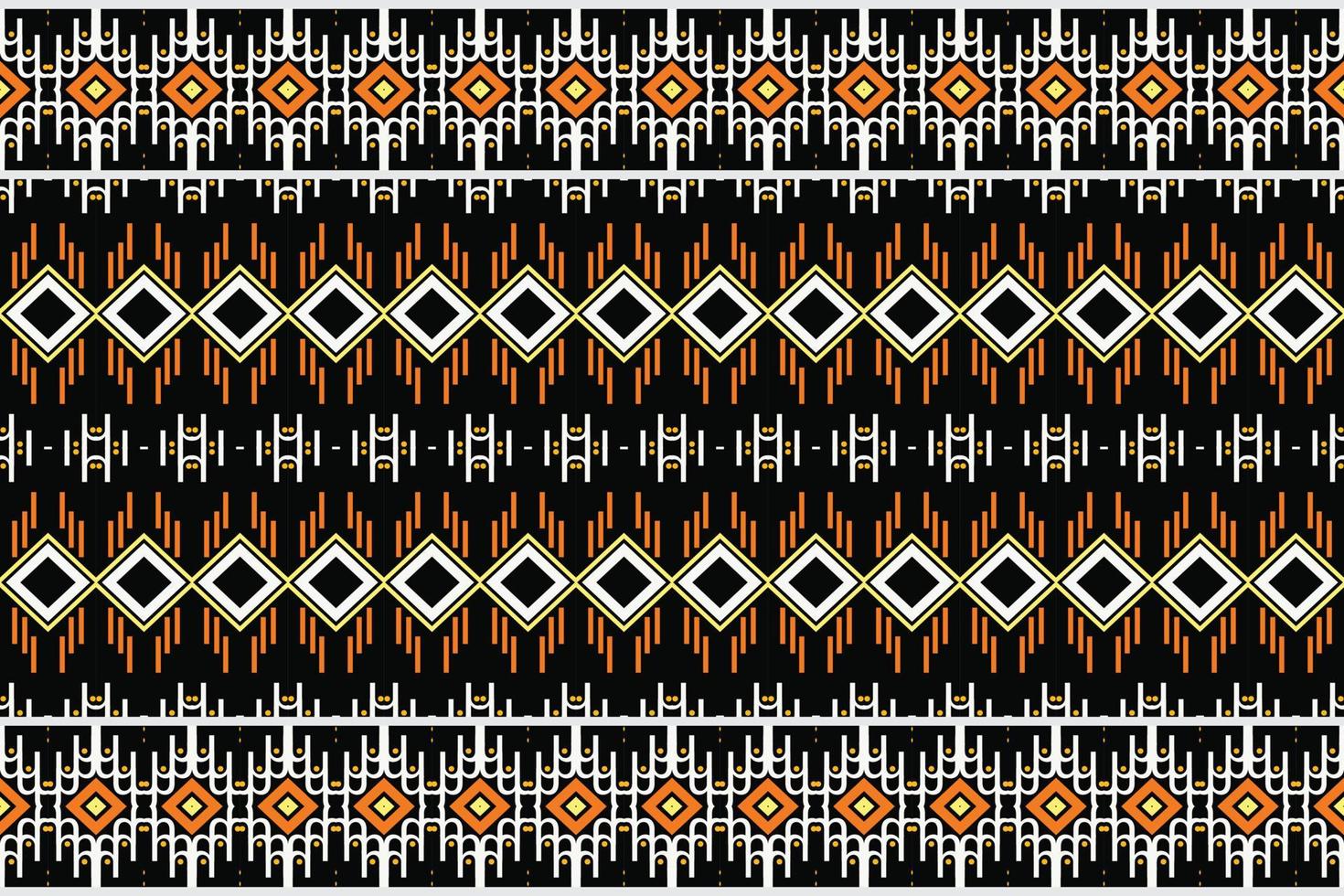 Seamless Indian ethnic pattern. Traditional ethnic patterns vectors It is a pattern geometric shapes. Create beautiful fabric patterns. Design for print. Using in the fashion industry.