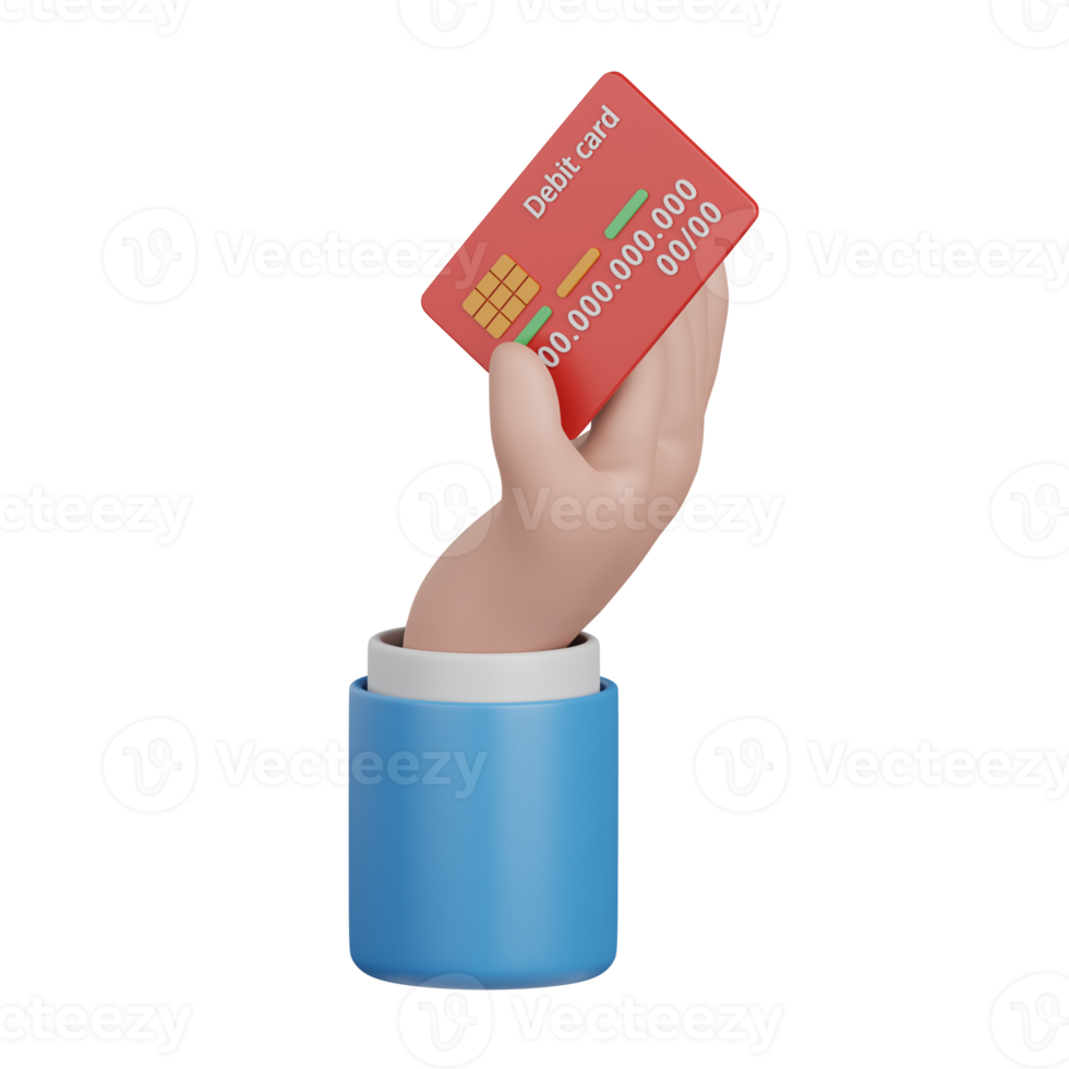 3d rendering card payment isolated useful for banking, currency, finance and global business design png